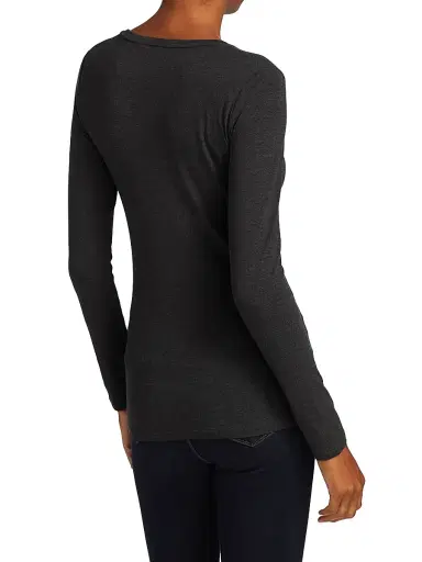 MAJESTIC FILATURES Women's Soft Touch Long-Sleeve Top - Anthracite - Size Large | Thumbnail 5 MAJESTIC FILATURES Women's Soft Touch Long-Sleeve Top - Anthracite - Size Large | Thumbnail 5
