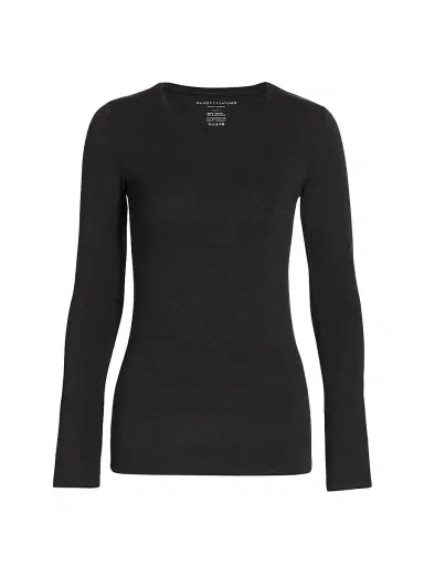 MAJESTIC FILATURES Women's Soft Touch Long-Sleeve Top - Anthracite - Size Large | Thumbnail 1 MAJESTIC FILATURES Women's Soft Touch Long-Sleeve Top - Anthracite - Size Large | Thumbnail 1
