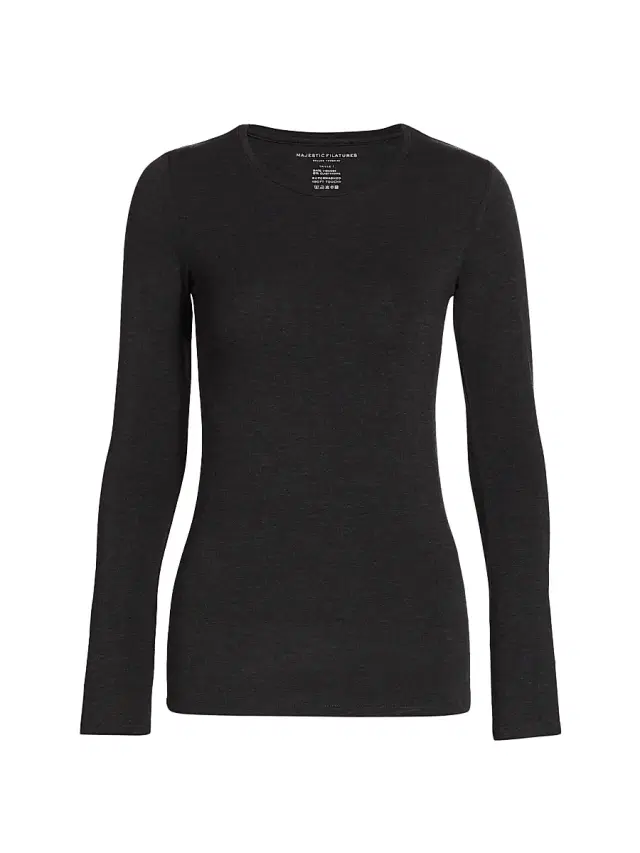 Women's Soft Touch Long-Sleeve Top - Anthracite