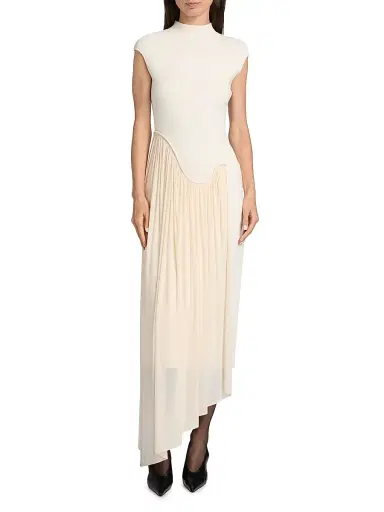 Et Ochs Women's Francis Asymmetric Knit Midi-Dress - | Thumbnail 3 Et Ochs Women's Francis Asymmetric Knit Midi-Dress - | Thumbnail 3