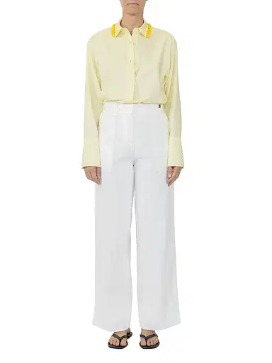 Callas Milano Women's Sailor Wide Leg Pants - White | Thumbnail 3 Callas Milano Women's Sailor Wide Leg Pants - White | Thumbnail 3