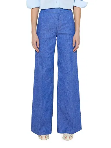 Callas Milano Women's Jane - Stretch Denim Flare-leg High Waist Jeans - Pale Blue | Thumbnail 2 Callas Milano Women's Jane - Stretch Denim Flare-leg High Waist Jeans - Pale Blue | Thumbnail 2