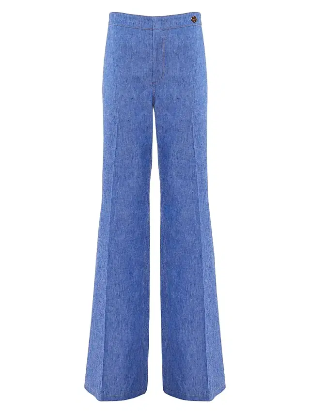 Callas Milano Women's Jane - Stretch Denim Flare-leg High Waist Jeans - Pale Blue