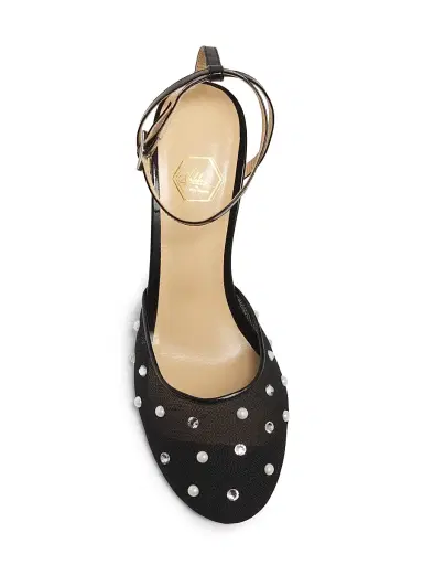 Nalebe Women's Stellar 100MM Embellished Pumps - Black | Thumbnail 4 Nalebe Women's Stellar 100MM Embellished Pumps - Black | Thumbnail 4