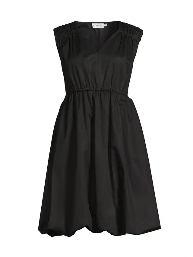 Harshman Women's Arla Cotton Bubble Hem Dress - Black
