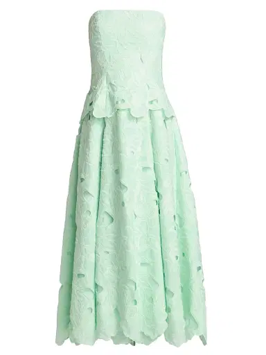 As It May Women's Isla Strapless Lace Midi-Dress - Mint | Thumbnail 1 As It May Women's Isla Strapless Lace Midi-Dress - Mint | Thumbnail 1
