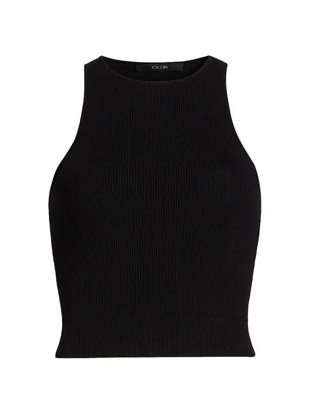 Toccin Women's Avery Rib-Knit Racer Tank - Jet