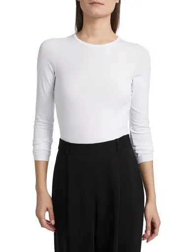Toccin Women's Jenna Long-Sleeve T-Shirt - Optic - Size XL | Thumbnail 3