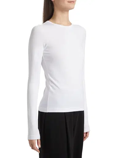 Toccin Women's Jenna Long-Sleeve T-Shirt - Optic - Size XL | Thumbnail 4