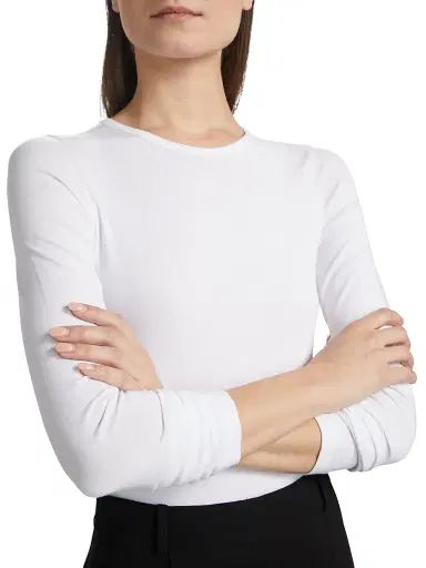 Toccin Women's Jenna Long-Sleeve T-Shirt - Optic - Size XL | Thumbnail 6