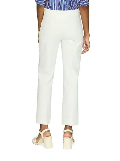 Callas Milano Women's Lola High Density Crepe Stretch Cropped Flare Trousers - White | Thumbnail 3 Callas Milano Women's Lola High Density Crepe Stretch Cropped Flare Trousers - White | Thumbnail 3