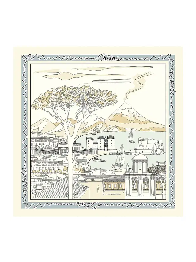Women's Napoli Scarf - Light Beige