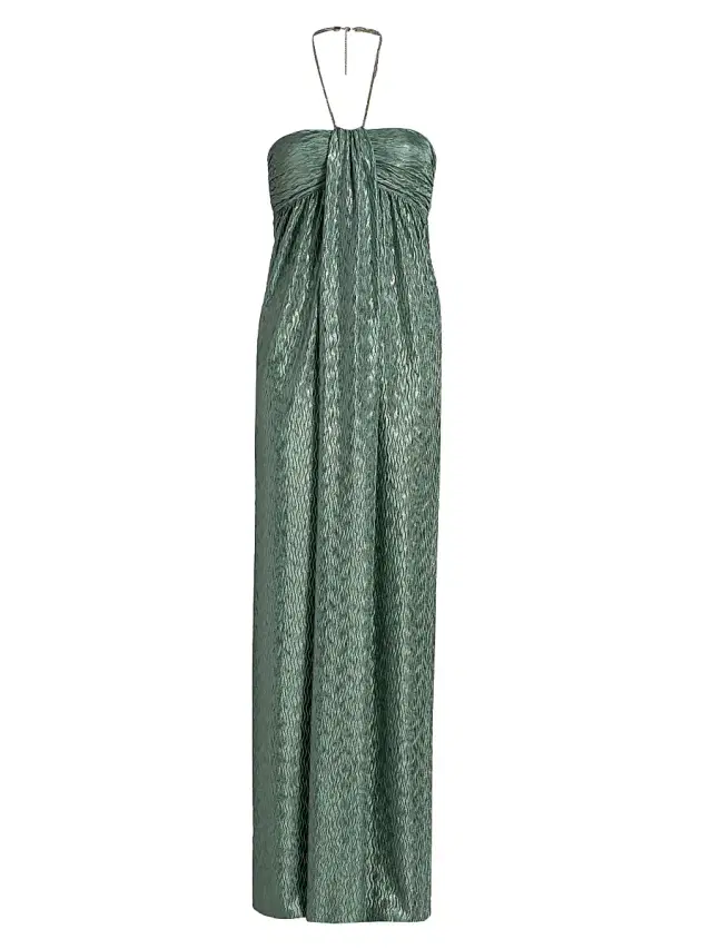 Sabina Musáyev Women's Bruna Strapless Gown - Smoked Sage
