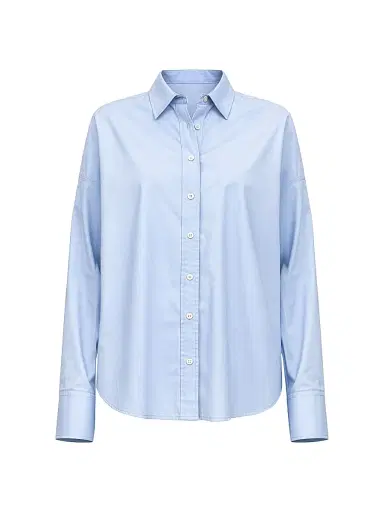 CALLAS MILANO Women's Sirene Scarf-Front Shirt - Pale Blue Navy - Size 4 | Thumbnail 1 CALLAS MILANO Women's Sirene Scarf-Front Shirt - Pale Blue Navy - Size 4 | Thumbnail 1