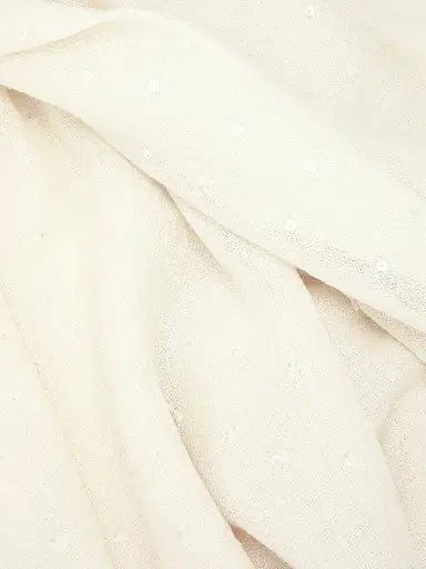 Carolyn Rowan Collection Women's Sequin-Embellished Cashmere-Silk Scarf - White | Thumbnail 3