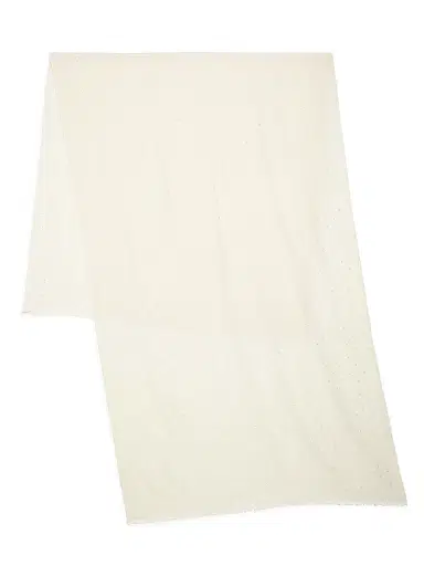 Carolyn Rowan Collection Women's Sequin-Embellished Cashmere-Silk Scarf - White | Thumbnail 1
