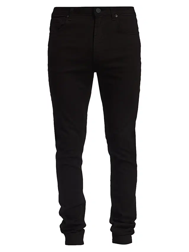 MONFRÈRE Men's Greyson Stretch Japanese Skinny Jeans - Noir
