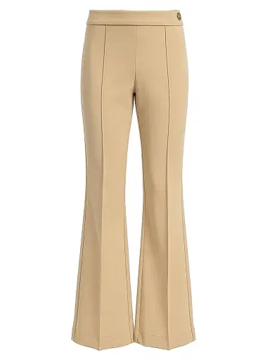 Callas Milano Women's Lola Cropped Kick Flare Pants - Pale Camel | Thumbnail 1 Callas Milano Women's Lola Cropped Kick Flare Pants - Pale Camel | Thumbnail 1