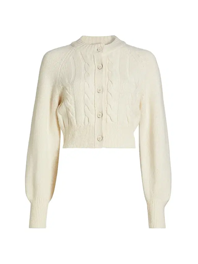 Women's Rita Wool-Cashmere Crop Cardigan -