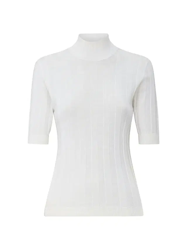 Callas Milano Women's Jordyn Short Sleeve Mock Neck Sweater - White