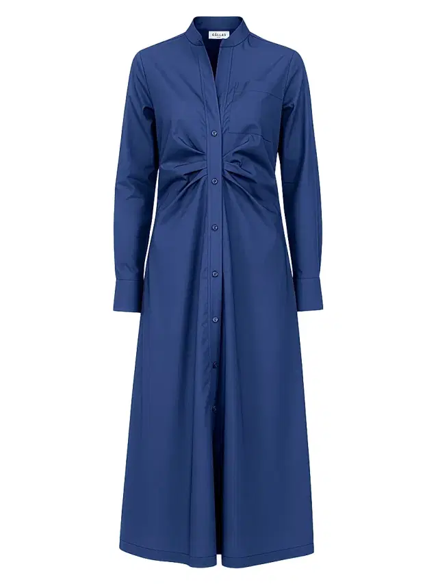 Callas Milano Women's Genny Longsleeve Shirt Dress - Ocean
