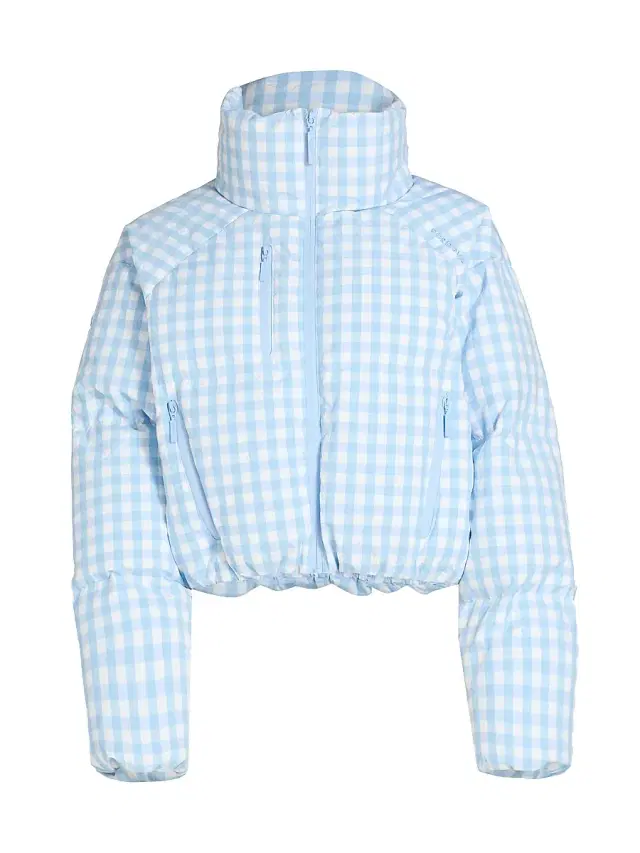 Cordova Women's Cortina Gingham Ski Jacket - Cerulean Gingham