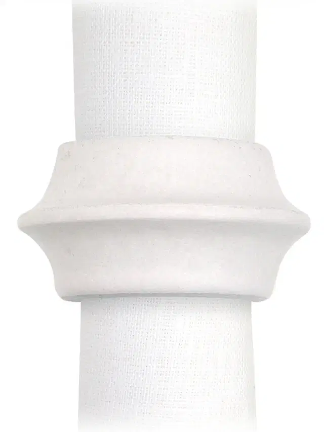 L'Objet 4-Piece Terra Cuff Napkin Rings - Stone