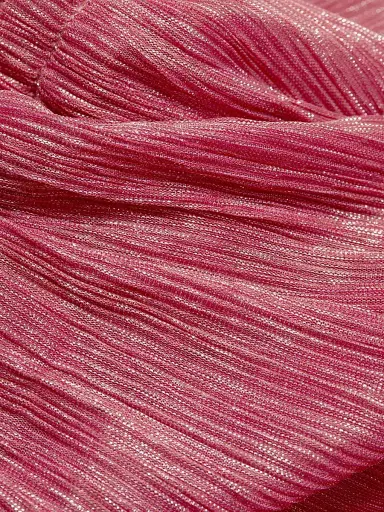 Sabina Musáyev Women's Helena Metallic Tiered Maxi Dress - Hot Pink | Thumbnail 8