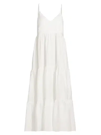 Pour Les Femmes Women's Claudia Spaghetti Strap Dress - Cream - Size Large | Thumbnail 1 Pour Les Femmes Women's Claudia Spaghetti Strap Dress - Cream - Size Large | Thumbnail 1