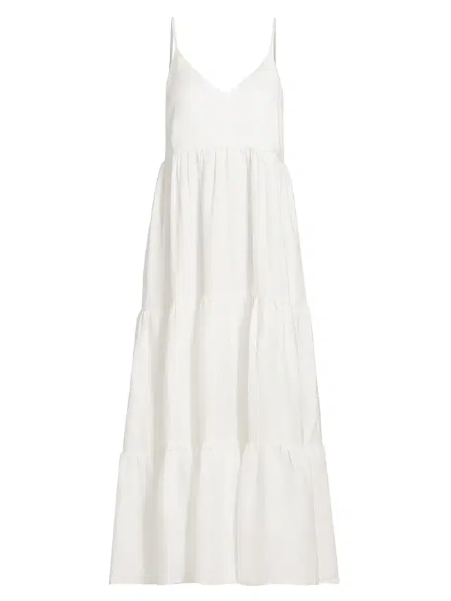 Pour Les Femmes Women's Claudia Spaghetti Strap Dress - Cream