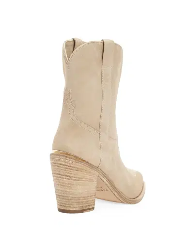 Partlow Women's Leigh Anne 90MM Suede Ankle Booties - Sabbia | Thumbnail 3