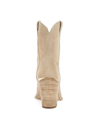 Partlow Women's Leigh Anne 90MM Suede Ankle Booties - Sabbia | Thumbnail 4