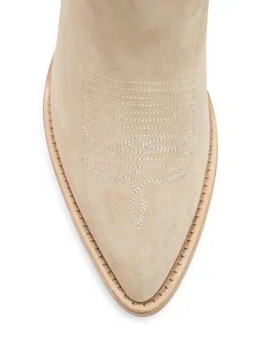 Partlow Women's Leigh Anne 90MM Suede Ankle Booties - Sabbia | Thumbnail 5