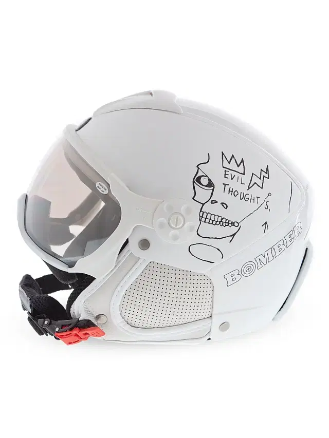 Basquiat Evil Thoughts White Helmet - White
