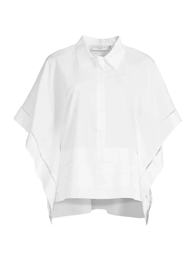 Harshman Women's Harpa Pleated Cotton Shirt - White