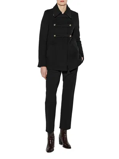 CALLAS MILANO Women's Clara - Double-Face Virgin Wool Peacoat - Black - Size 14 | Thumbnail 2 CALLAS MILANO Women's Clara - Double-Face Virgin Wool Peacoat - Black - Size 14 | Thumbnail 2