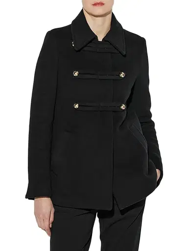 CALLAS MILANO Women's Clara - Double-Face Virgin Wool Peacoat - Black - Size 14 | Thumbnail 3 CALLAS MILANO Women's Clara - Double-Face Virgin Wool Peacoat - Black - Size 14 | Thumbnail 3