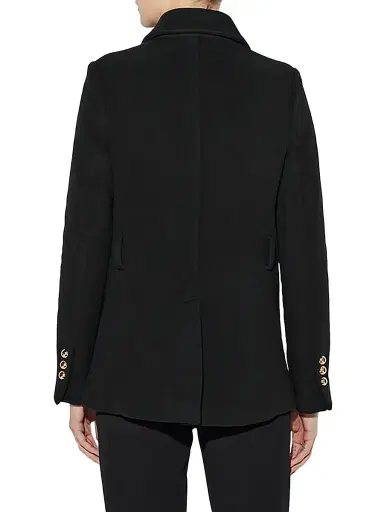 CALLAS MILANO Women's Clara - Double-Face Virgin Wool Peacoat - Black - Size 14 | Thumbnail 4 CALLAS MILANO Women's Clara - Double-Face Virgin Wool Peacoat - Black - Size 14 | Thumbnail 4