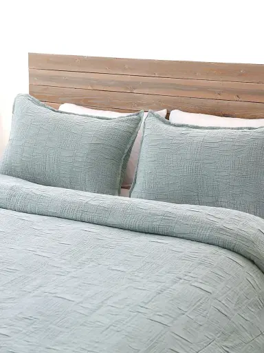 Pom Pom at Home Harbour Matelasse Bedspread & Sham Collection | Thumbnail 1 Pom Pom at Home Harbour Matelasse Bedspread & Sham Collection | Thumbnail 1