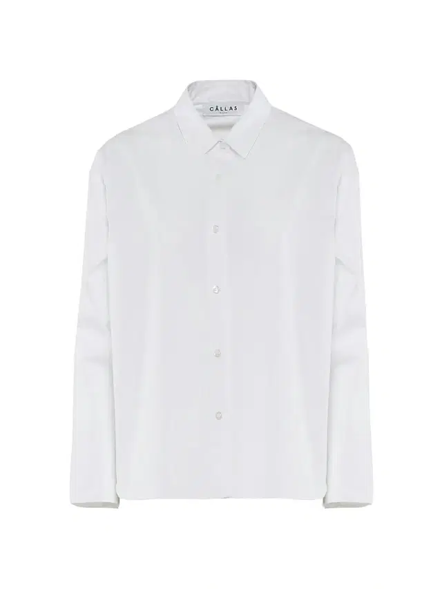 Callas Milano Women's Sirene Poplin Shirt with Silk Twill Milano Print Scarf Back - White