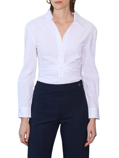 CALLAS MILANO Women's Savil - Stretch Poplin Shirt - White - Size 12 | Thumbnail 2 CALLAS MILANO Women's Savil - Stretch Poplin Shirt - White - Size 12 | Thumbnail 2
