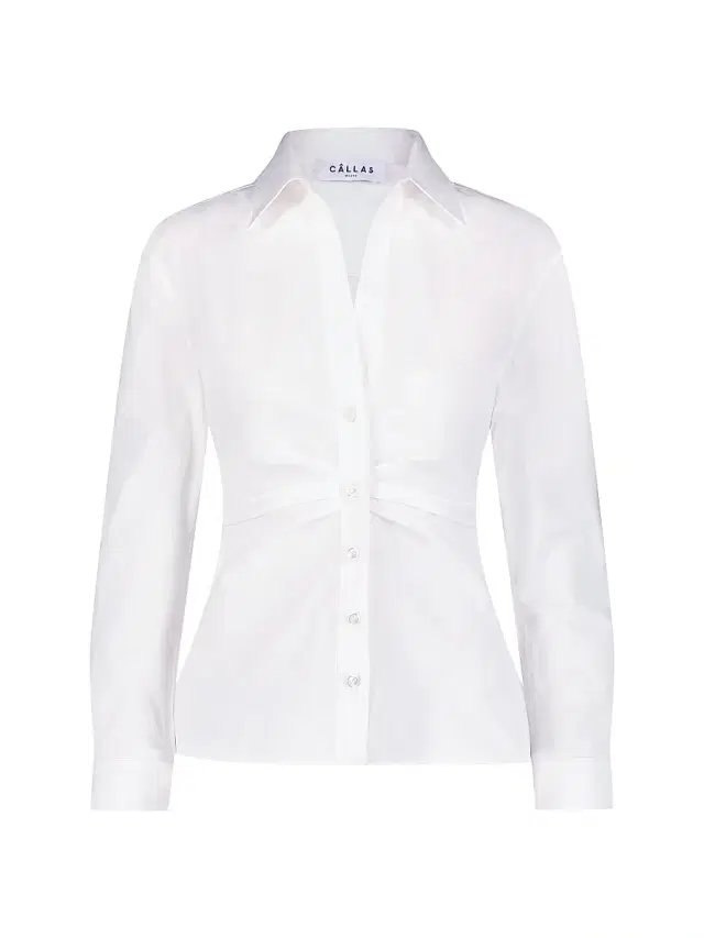 Callas Milano Women's Savil - Stretch Poplin Shirt - White