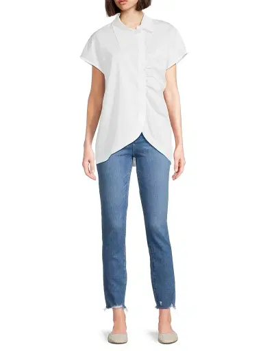 Harshman Women's Lily Gathered Shirt | Thumbnail 2 Harshman Women's Lily Gathered Shirt | Thumbnail 2
