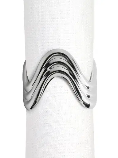 L'Objet Ripple 4-Piece Napkin Ring Set | Thumbnail 1 L'Objet Ripple 4-Piece Napkin Ring Set | Thumbnail 1