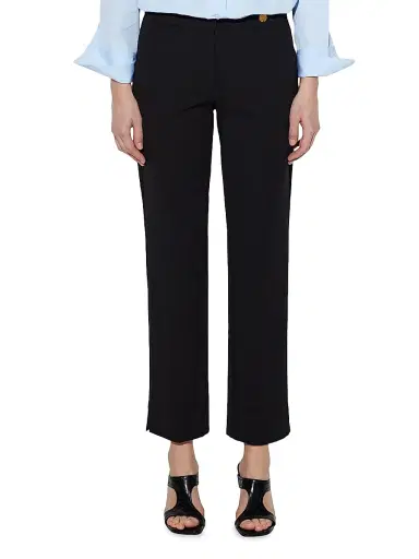 Callas Milano Women's Charlotte Stretch Jersey Cropped Boy Pants - Black | Thumbnail 4 Callas Milano Women's Charlotte Stretch Jersey Cropped Boy Pants - Black | Thumbnail 4