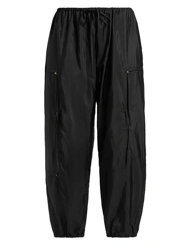 Brandon Maxwell Women's The Scout Nylon-Silk Cargo Pants - Black