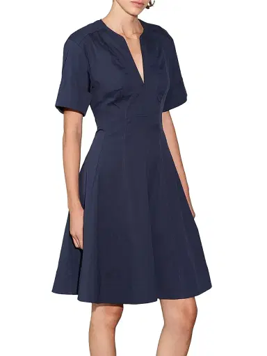 Callas Milano Women's Sora Flared Dress - Navy | Thumbnail 2