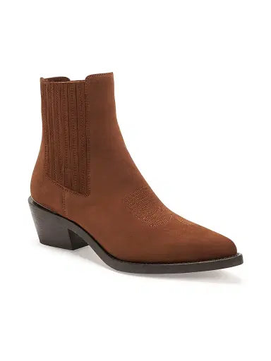 Partlow Women's 55MM Loulou Suede Ankle Boots - Cioccolato - Size 7.5 | Thumbnail 2