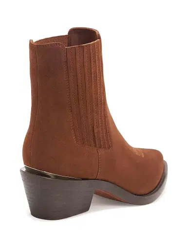 Partlow Women's 55MM Loulou Suede Ankle Boots - Cioccolato - Size 7.5 | Thumbnail 3
