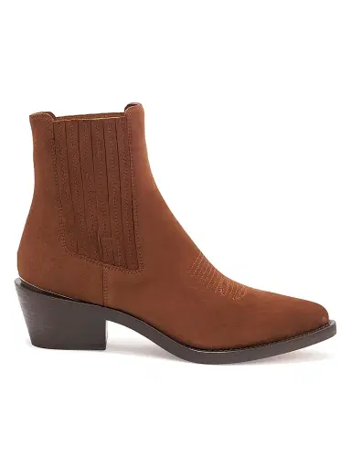Partlow Women's 55MM Loulou Suede Ankle Boots - Cioccolato - Size 7.5 | Thumbnail 1